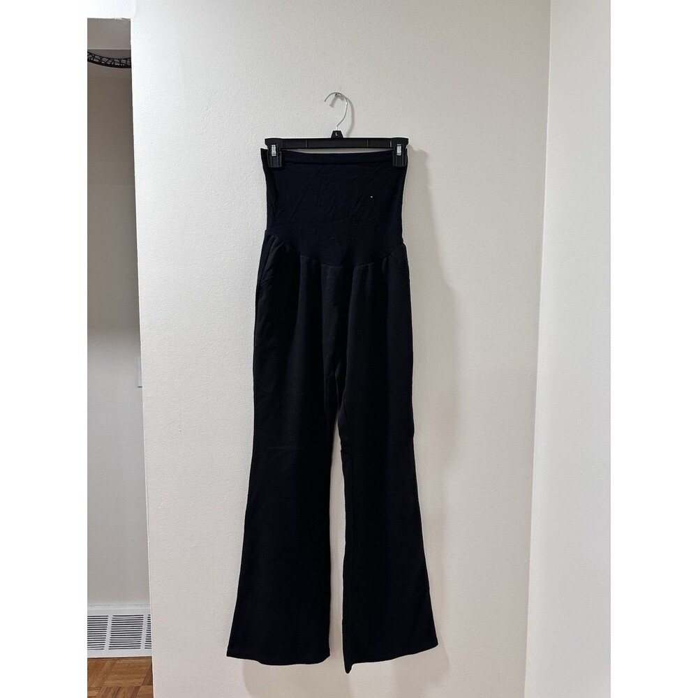 Motherhood Maternity Regular Skinny Leg Athletic Ankle Pants Navy Black Size M